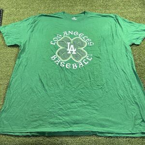 Los Angeles Dodgers Fanatics Green Graphic T-Shirt Men’s Size 4XL MLB NWOT